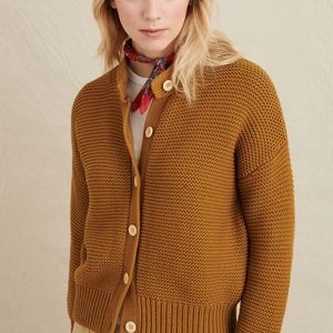 Alex Mill Nico Chunky Cardigan in Golden Khaki, Size Small